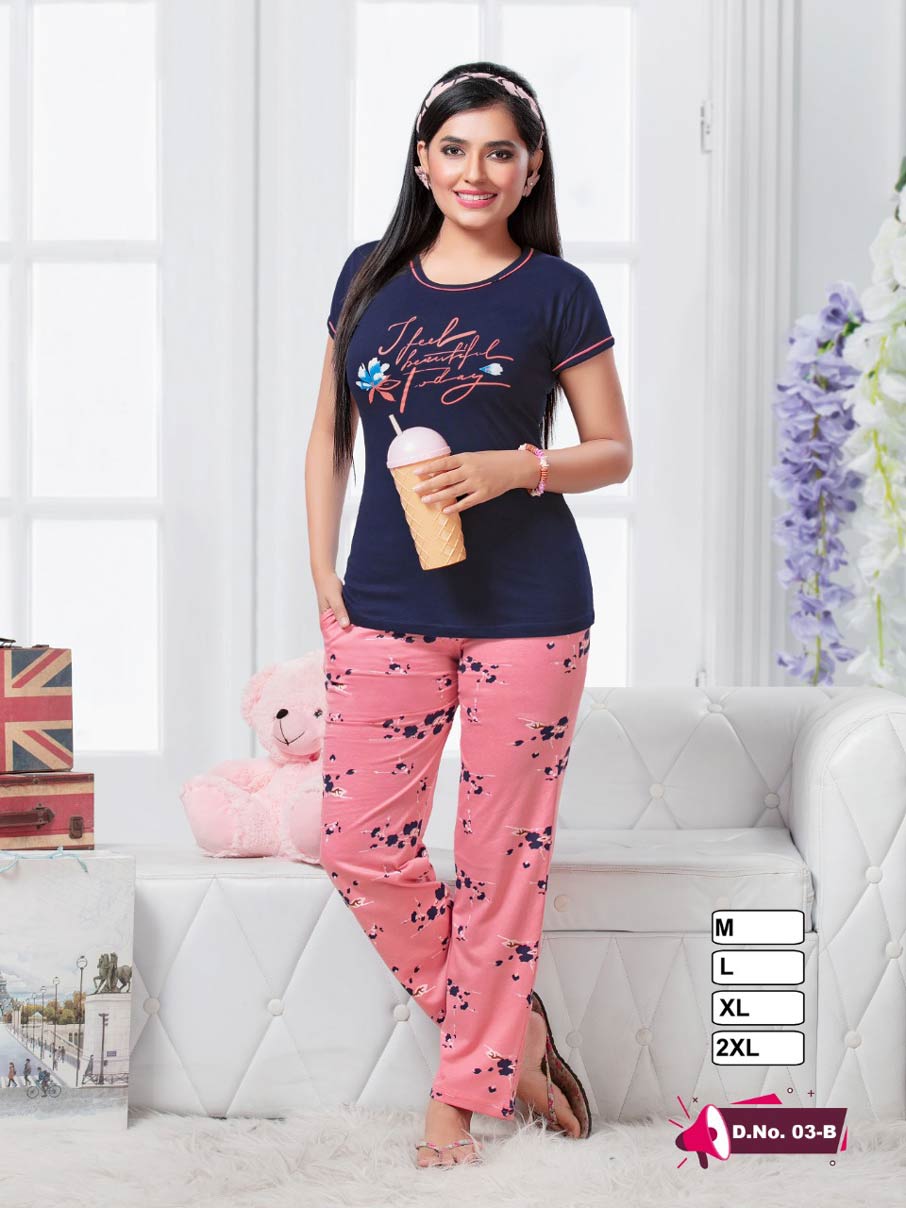 Night Suits Vol-6 Wholesale Cotton Night Dresses Night Suits Vol-6 Wholesale Cotton Night Dresses